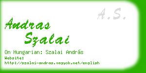 andras szalai business card